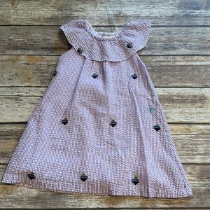 Lil Cactus Seersucker Ice Cream Cone Dress- 4T